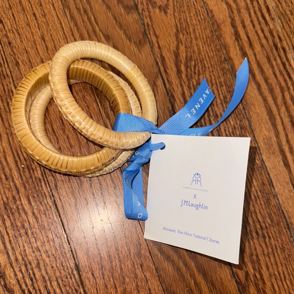 J.McLaughlin Tan Woven Bangles